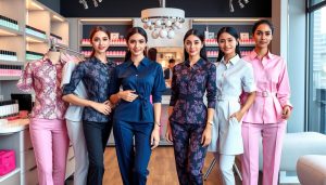 May Đồng Phục Nail Đẹp Cho Tiệm Nail Và Spa Làm Đẹp
